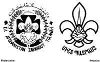 A coloring page of logos worldwide